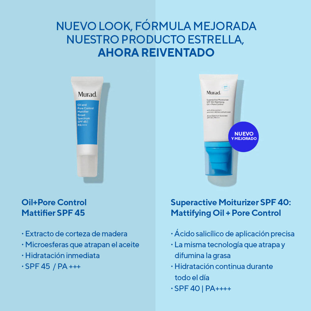 Superactive Moisturizer SPF 40: Mattifying Oil + Pore Control.