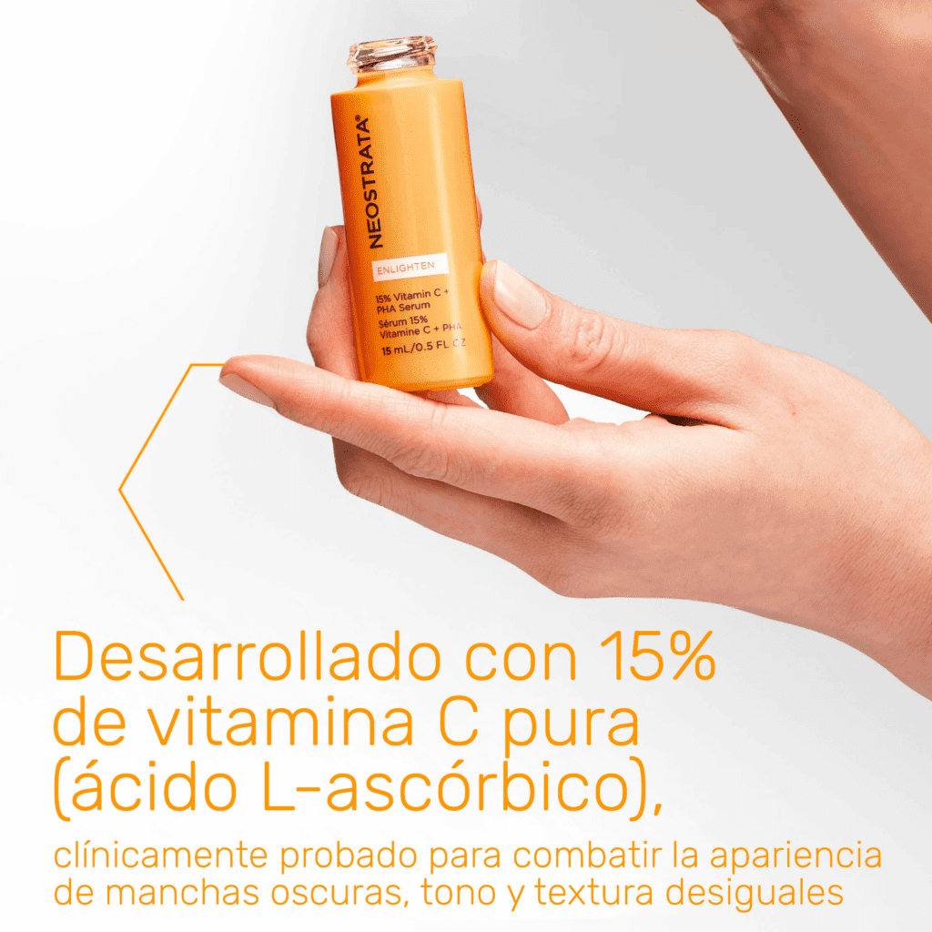 Vitamina C15% + PHA Serum - Suero con Vitamina C y Ácido Polihidroxi para Luminosidad y Renovación
